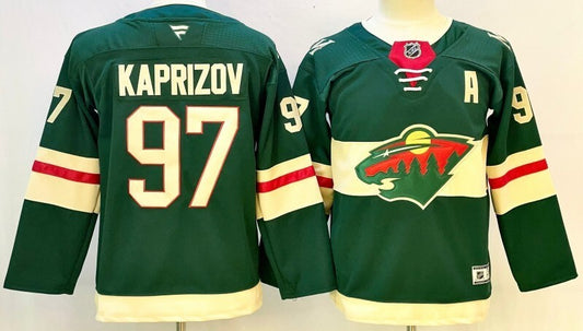 Youth Minnesota Wild #97 Kirill Kaprizov Youth Style 2