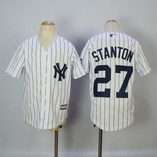 Youth New York Yankees #27 Giancarlo Stanton Style 2