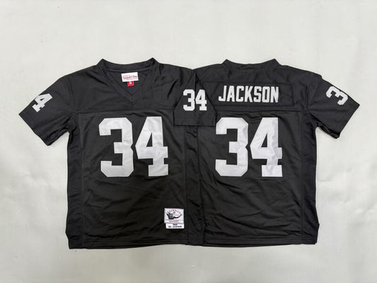 Youth Oakland Raiders #34 Bo Jackson Raiders Youth Style 1