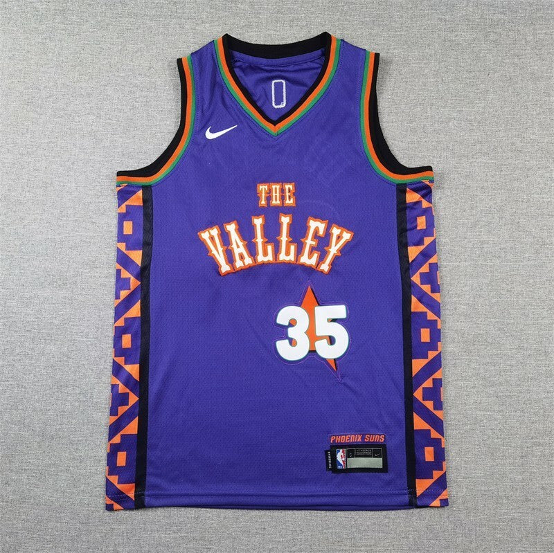 Youth Phoenix Suns#35 Kevin Durant Youth 25 Suns 35 # Durant Purple City Edition Style 2