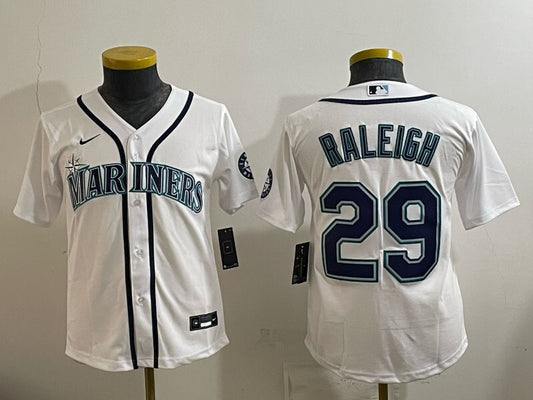 Youth Seattle Mariners #29 Cal Raleigh Mariners Youth