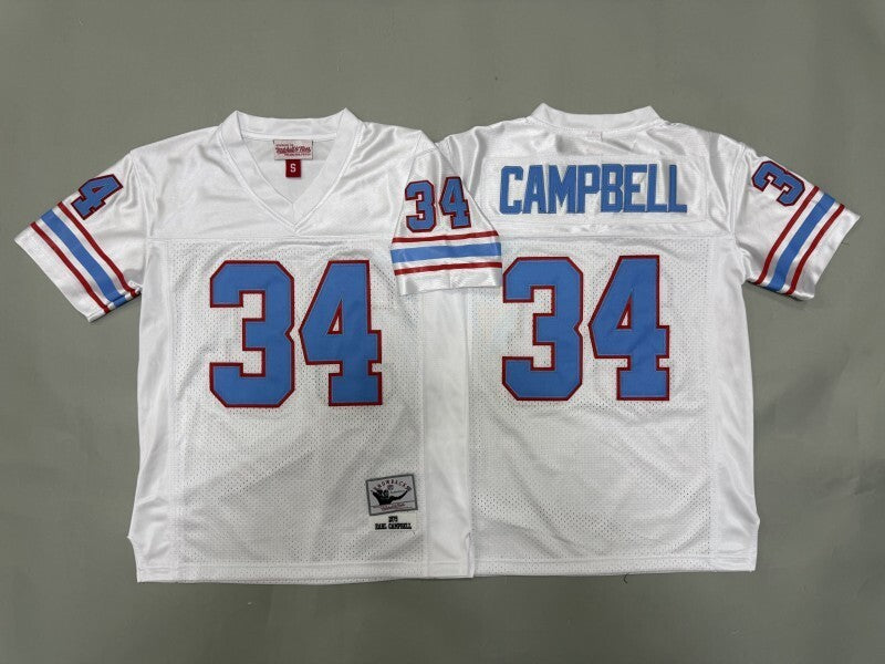 Youth Tennessee Oilers #34 Earl Campbell Oilers Youth Style 1