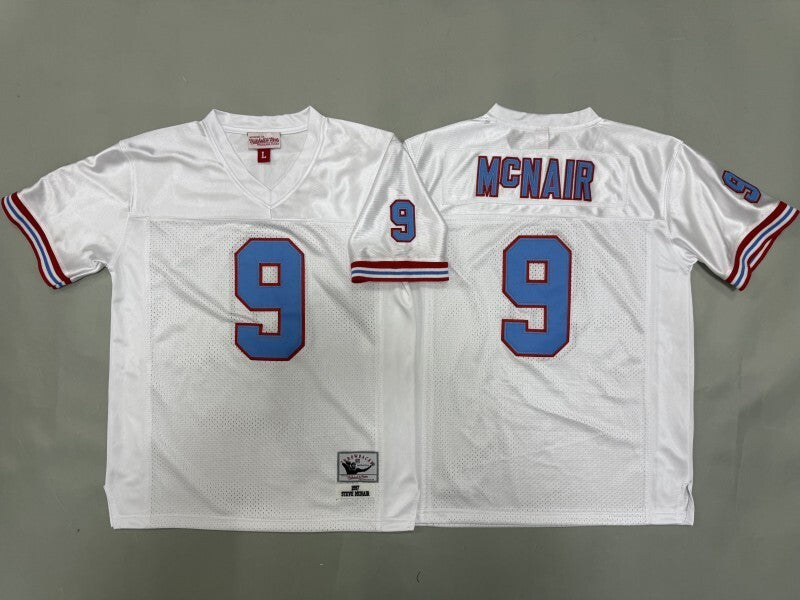 Youth Tennessee Oilers #9 Steve McNair Oilers Youth Style 1