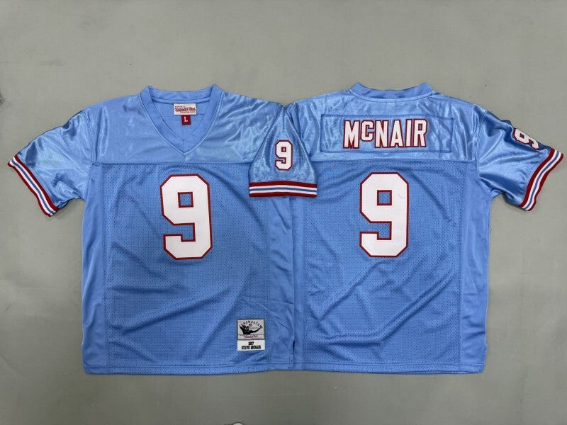 Youth Tennessee Oilers #9 Steve McNair Oilers Youth Style 2