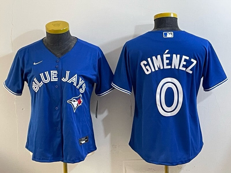 Youth Toronto Blue Jays #0 Andrés Giménez Blue Jays Women Youth