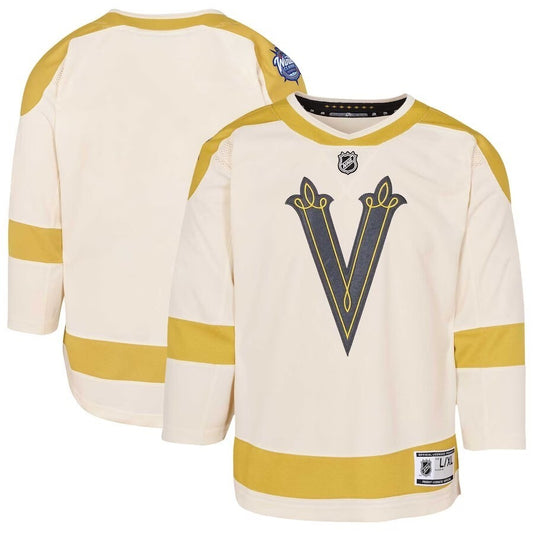 Youth Vegas Golden Knights 2024 NHL Winter Classic Premier Jersey - Cream