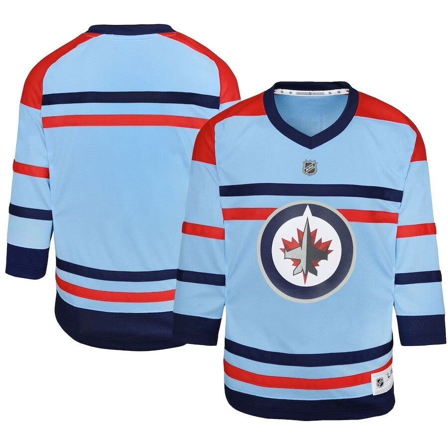 Youth Winnipeg Jets Anniversary Replica Jersey - Light Blue