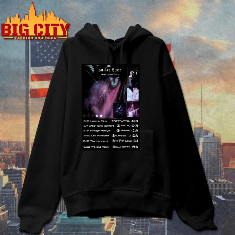 Zailee Haze West Coast Tour 2026 Poster shirt