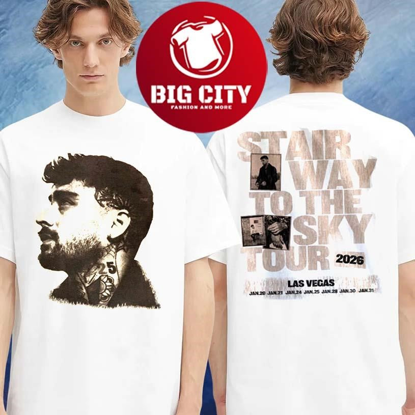 Zayn Music Merch Tee Malik Tour 2026 Two Sided Shirt