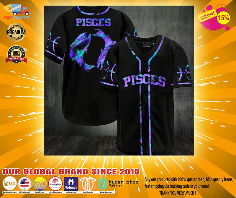 Zodiac Pisces Baseball Jersey