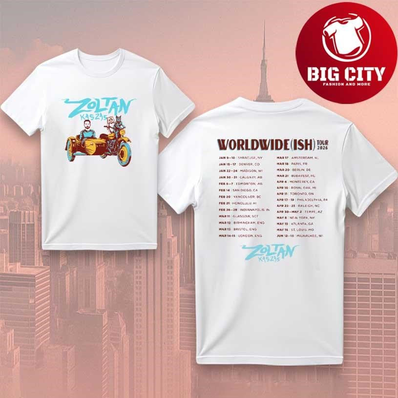 Zoltan Comedy Worldwide Tour 2026 Two Sided Shirt