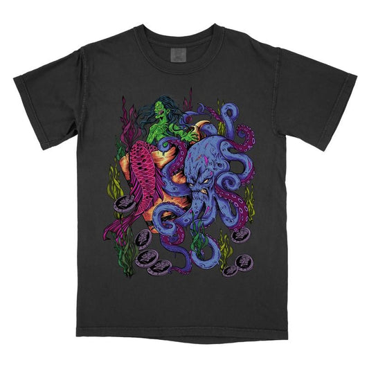 Zombie Mermaid - Comfort Colors Graphic Tee Menswear Hoodie, Sweatshirt | WearSparks.com