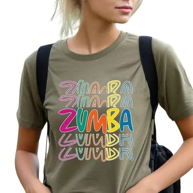 Zumba Tee - Unisex Short Sleeve T-Shirt with Colorful Saying Design, Comfortable Fit, Perfect for Fitness and Dance...
