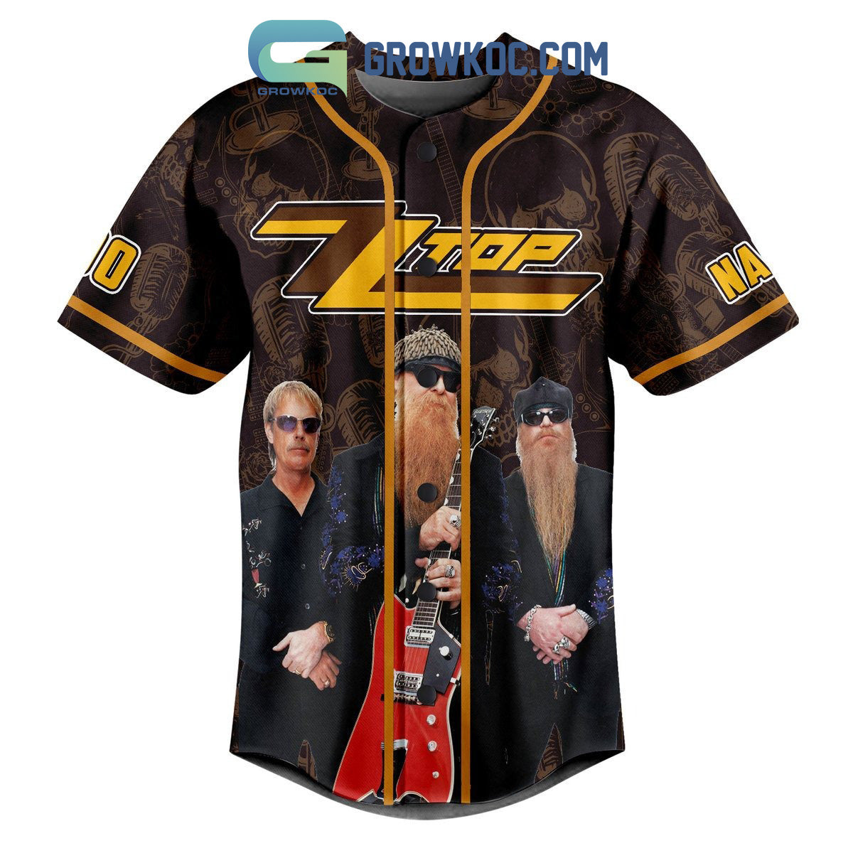 ZzTop Raw Whisky Tour Personalized Baseball Jersey