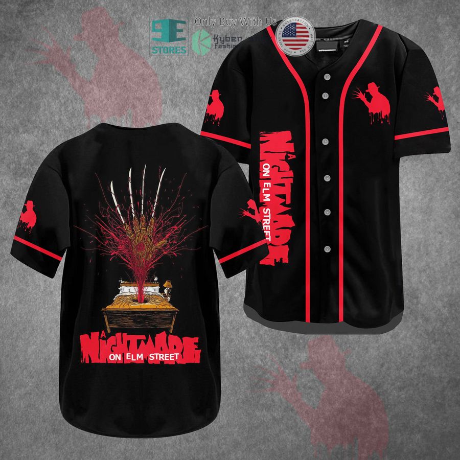 BEST A Nightmare on Elm Street black Baseball Jersey