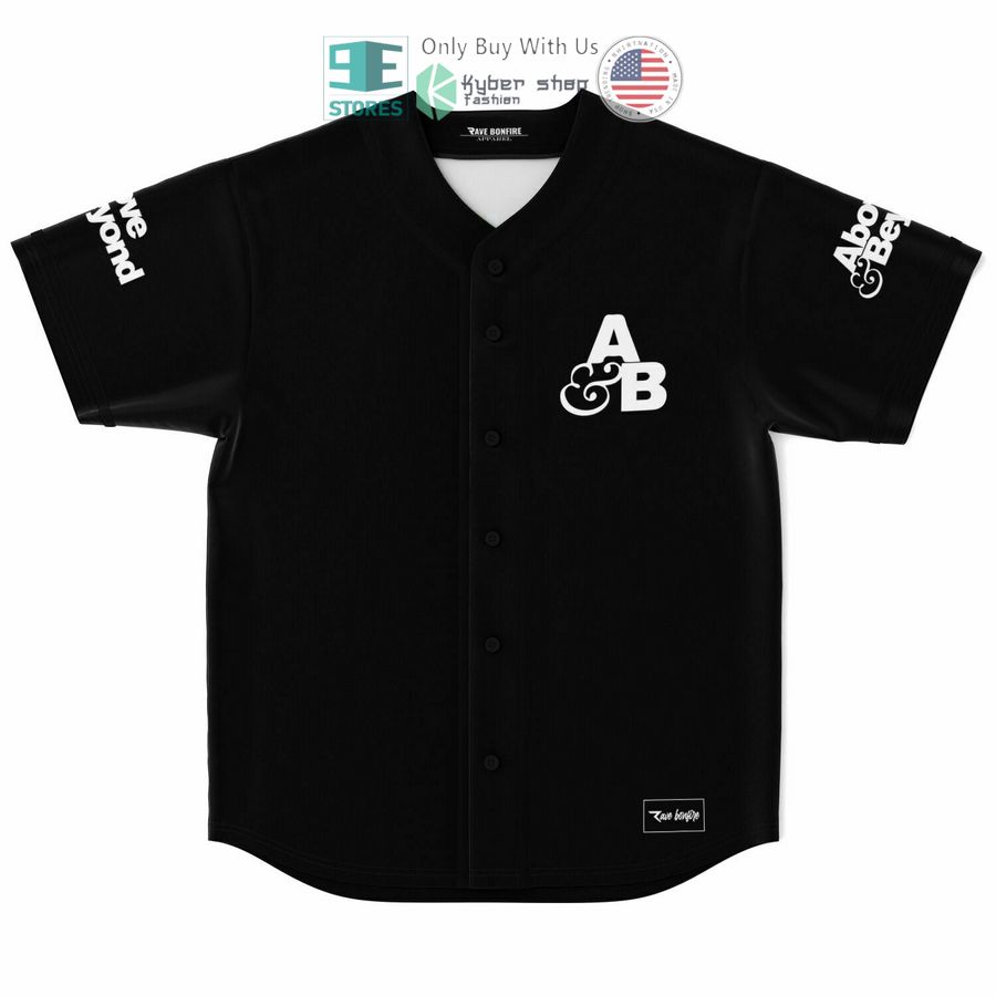 BEST Above Beyond logo Group Therapy Radio black Baseball Jersey
