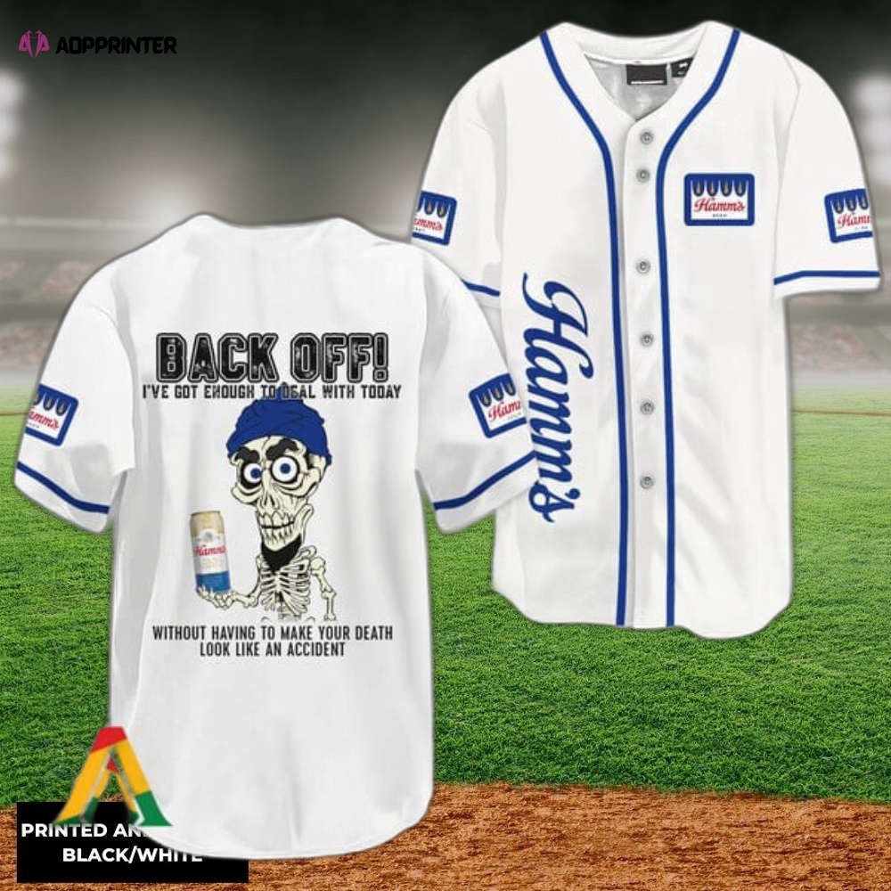Achmed Back Off: Hamm s Beer Baseball Jersey – Unique & Stylish Sports Apparel