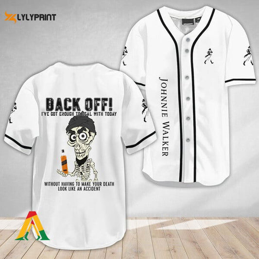 Achmed Back Off With Johnnie Walker Baseball Jersey - Gift for Men Women - lylyprint.com T-Shirts, Hoodie, Sweatshirt