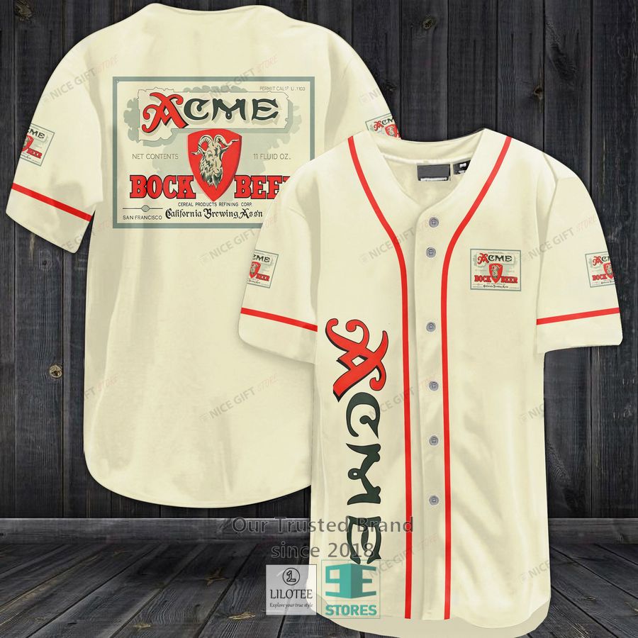 Acme Bock Beer Baseball Jersey