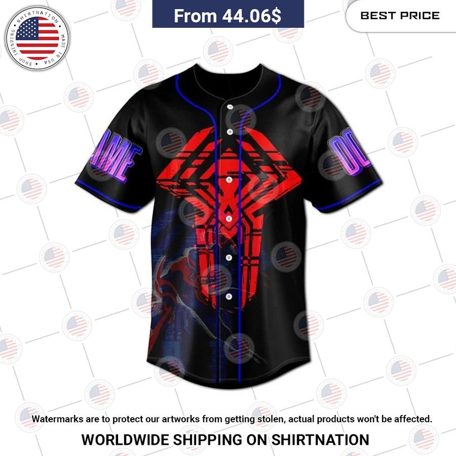 Across the spider verse 2099 Custom Baseball Jersey