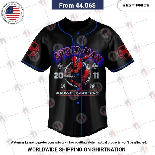Across the spider verse Custom Baseball Jersey
