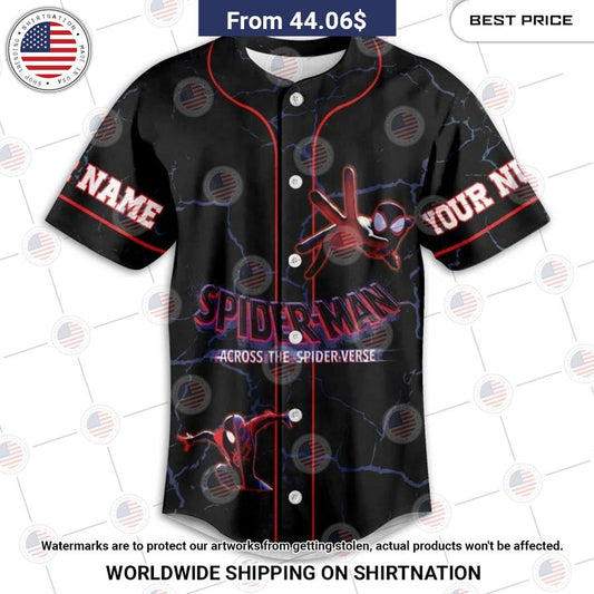 Across the spider verse Spiderman Custom Baseball Jersey