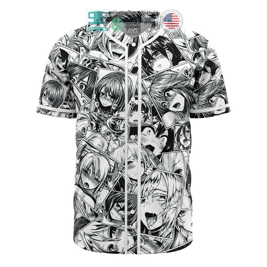 BEST Ahegao Anime Collage Baseball Jersey