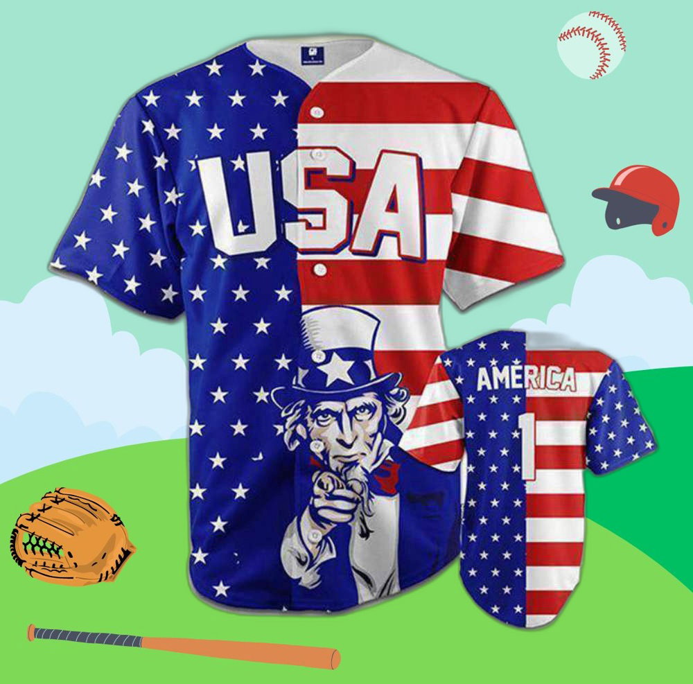 American Flag Baseball Jersey: Showcase Your Patriotic Spirit!