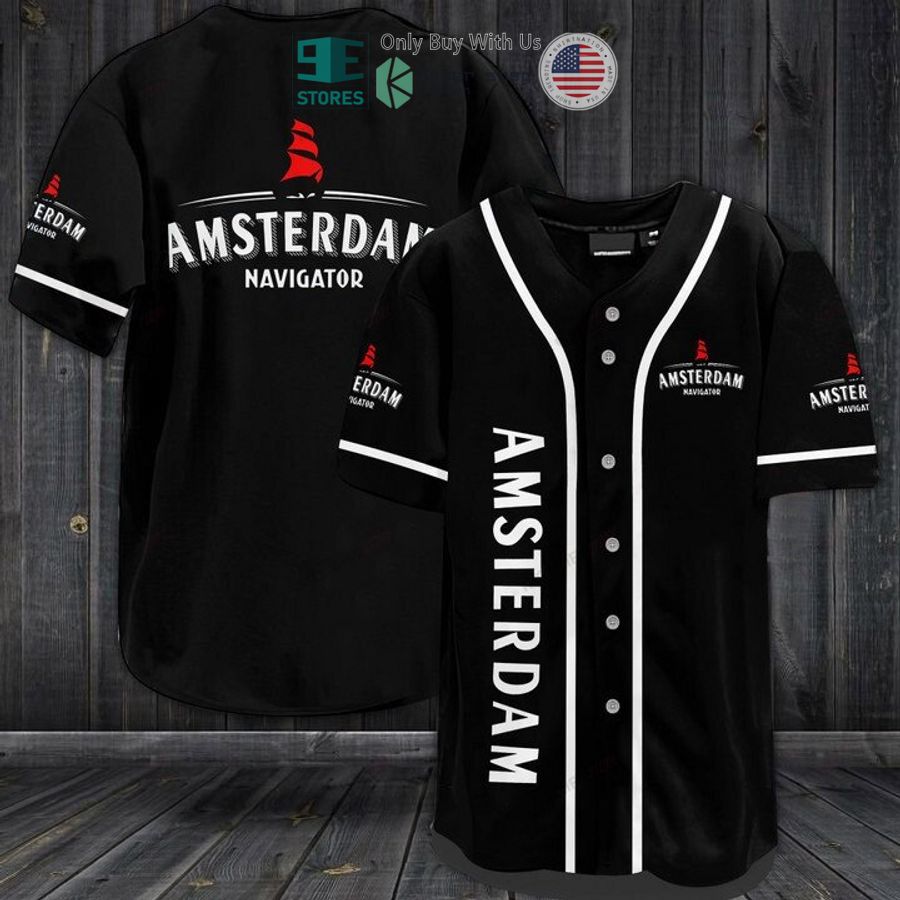 BEST Amsterdam Navigator logo black Baseball Jersey