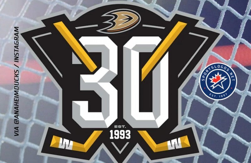 anaheim ducks reveal 30th anniversary logo