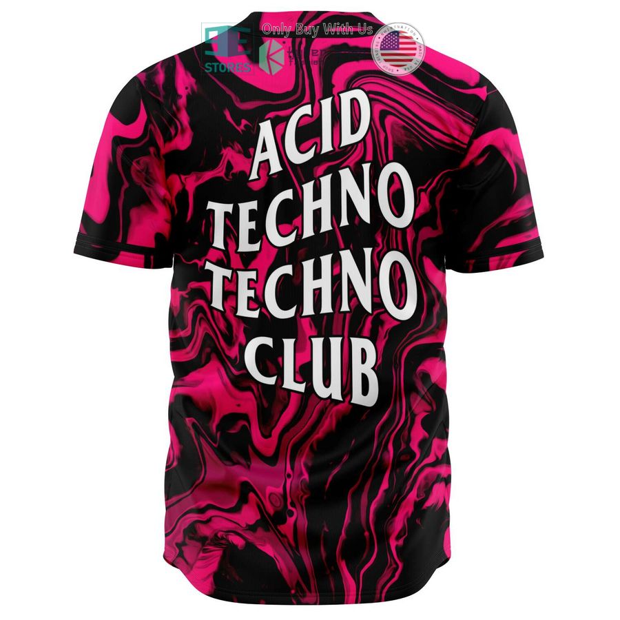 BEST Anti Techno Techno Club pink black Baseball Jersey