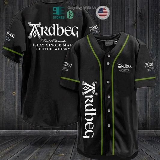 BEST Ardbeg Islay Single Malt Scotch Whisky black Baseball Jersey