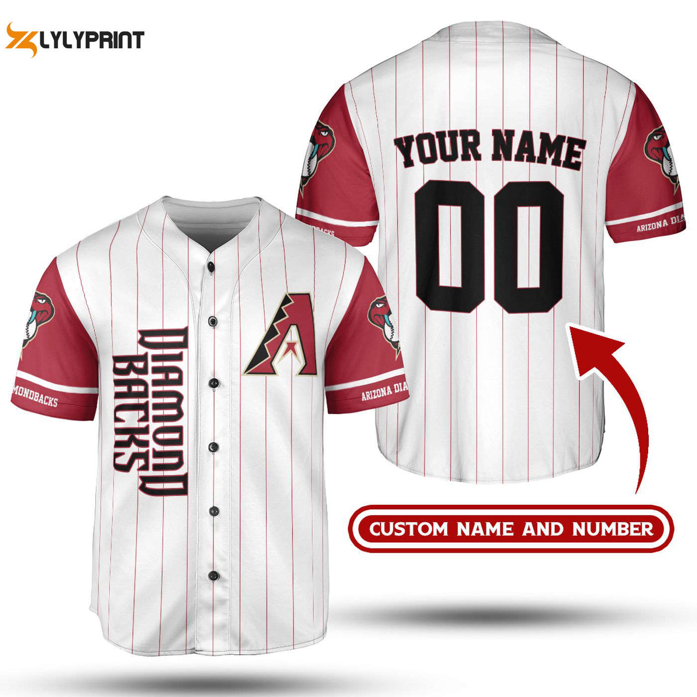 Vintage 90s Y2K Arizona Diamondbacks MLB Jersey Shirt – Custom Baseball Collection