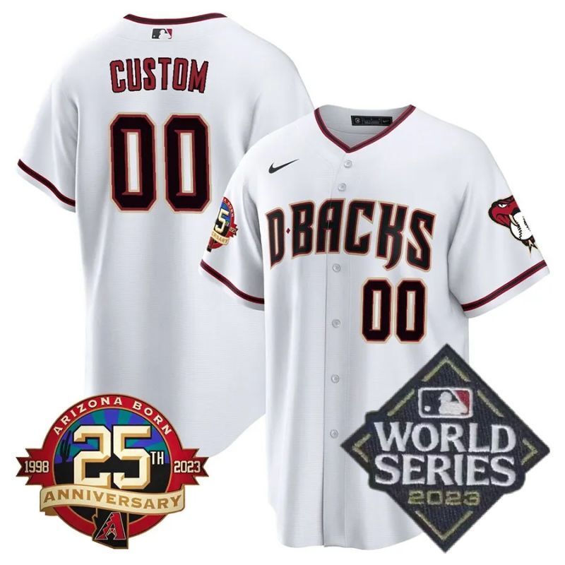 arizona diamondbacks custom jersey cool base white