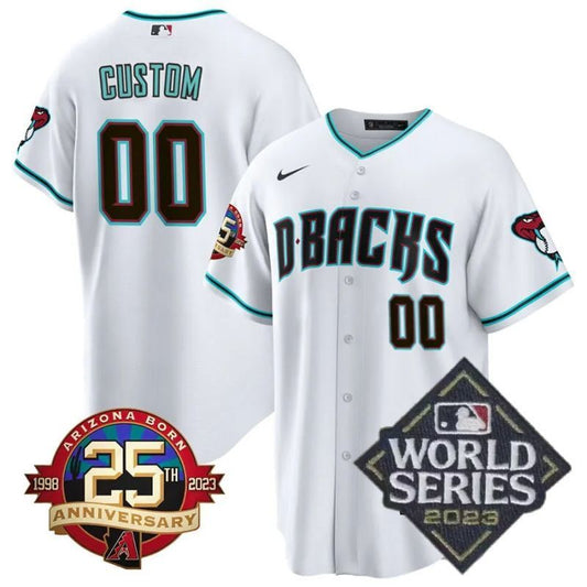 arizona diamondbacks custom jersey cool base white alternate