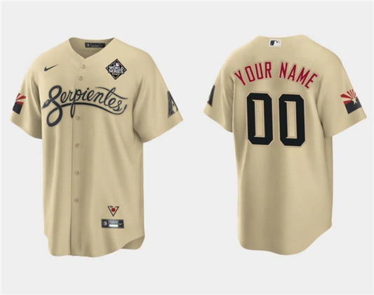 arizona diamondbacks customized gold 2023 world series city connect cool base