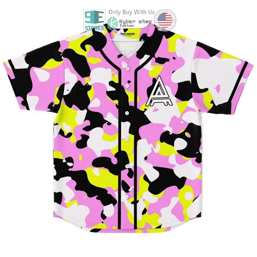 BEST Armnhmr 22 pink camo Baseball Jersey