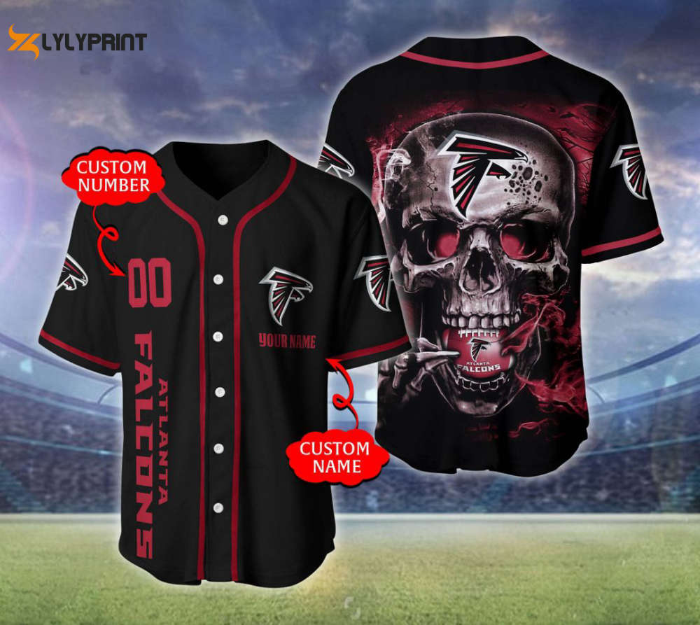 Atlanta Falcons Personalized Baseball Jersey Fan Gifts - lylyprint.com T-Shirts, Hoodie, Sweatshirt (Image 1)