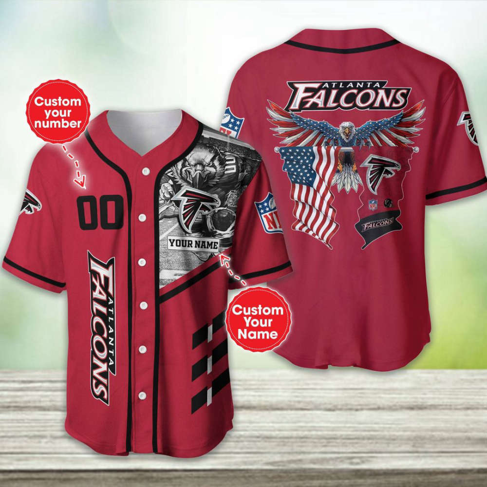 Atlanta Falcons Personalized Baseball Jersey - lylyprint.com T-Shirts, Hoodie, Sweatshirt | WearSparks.com (Image 2)