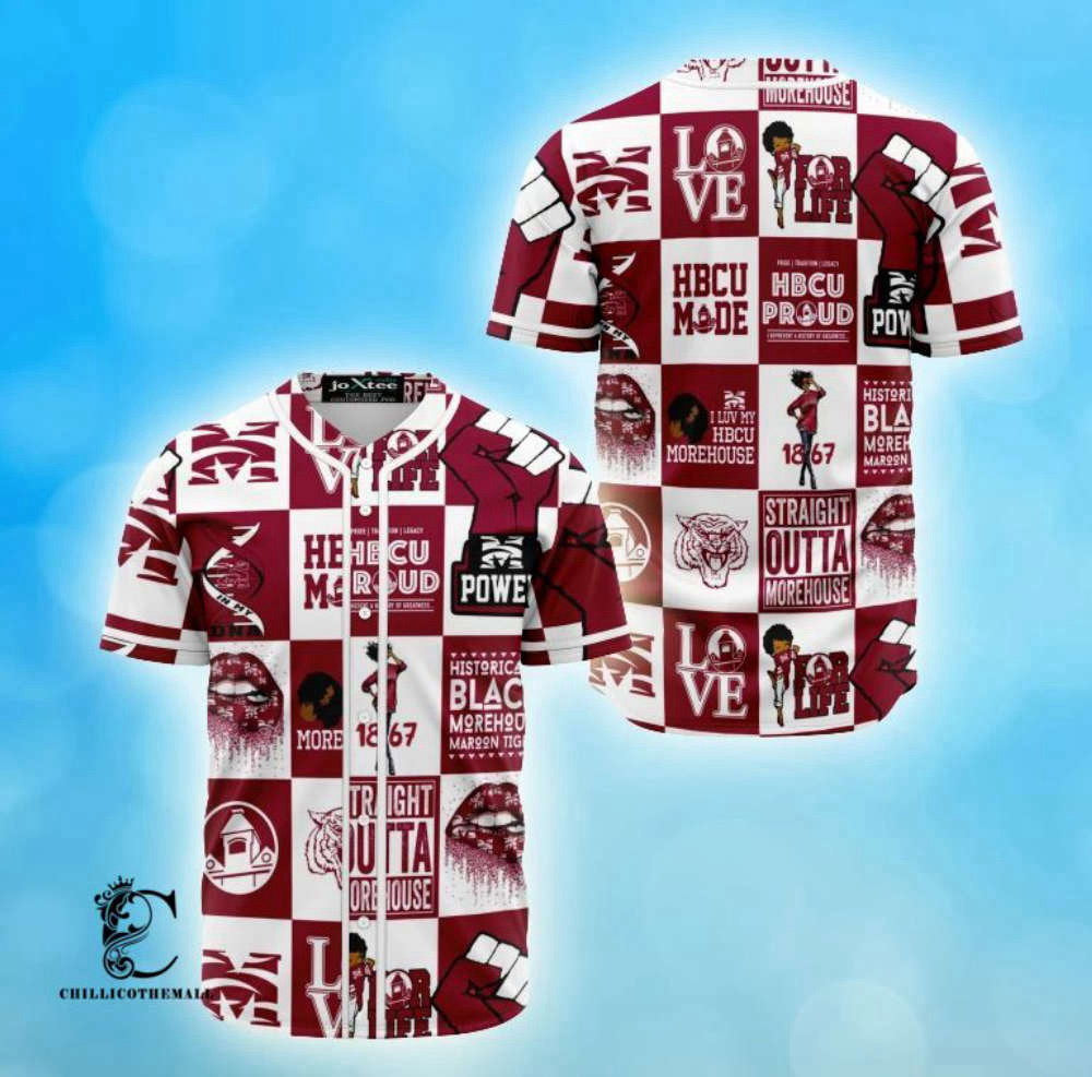 Authentic Morehouse College 1867 Baseball Jersey – Premium Print for Fans