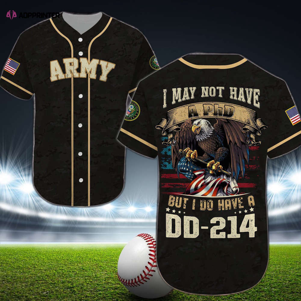 Authentic United States Army DD 214 Baseball Jersey – Show Your Service Pride