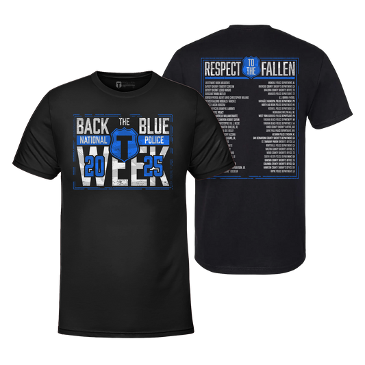 Back The Blue Police Commemorative T-Shirt - SIGNED Hoodie, Sweatshirt | WearSparks.com (Image 1)