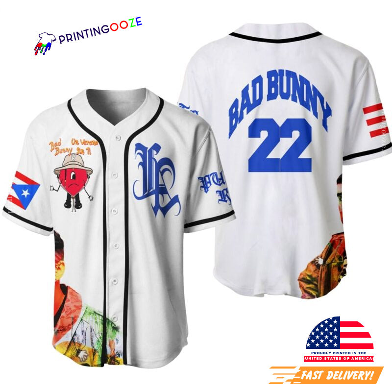 Bad Bunny Tour Dates, Un Verano Sin Ti Album Baseball Jersey