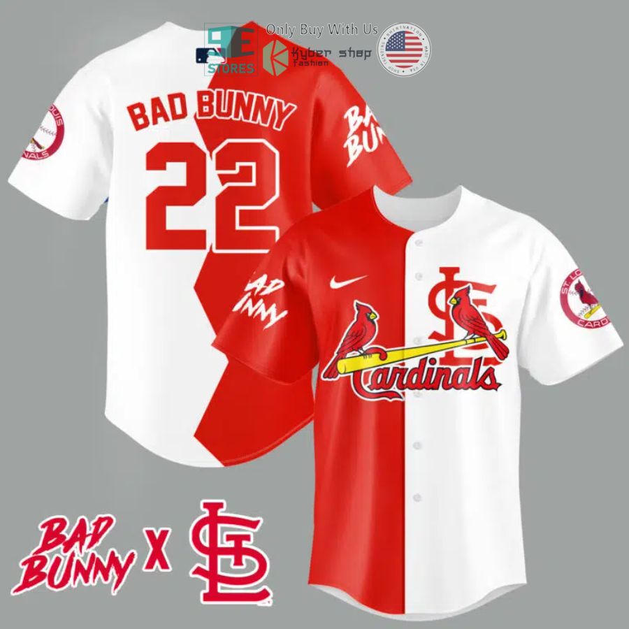 BEST Bad Bunny and St. Louis Cardinals Baseball Jersey