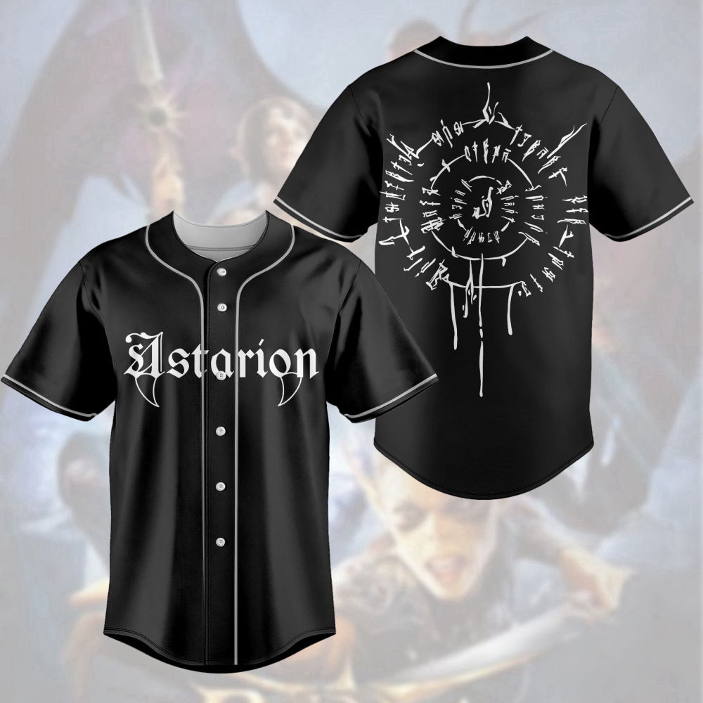 Baldur s Gate 3 Adventure Awaits Baseball Jersey - Astarion High Elf Shirt Video Game Dungeon Master Gift (Image 2)