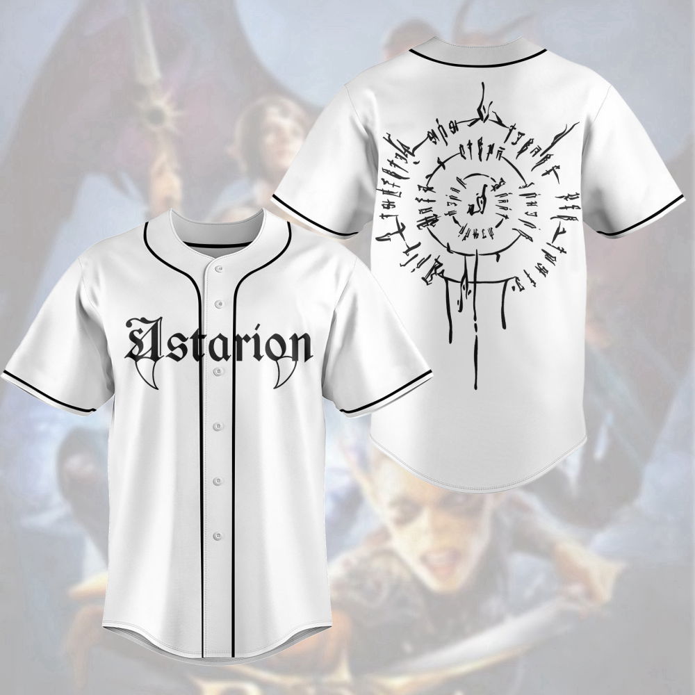 Baldur s Gate 3 Adventure Awaits Baseball Jersey - Astarion High Elf Shirt Video Game Dungeon Master Gift (Image 1)
