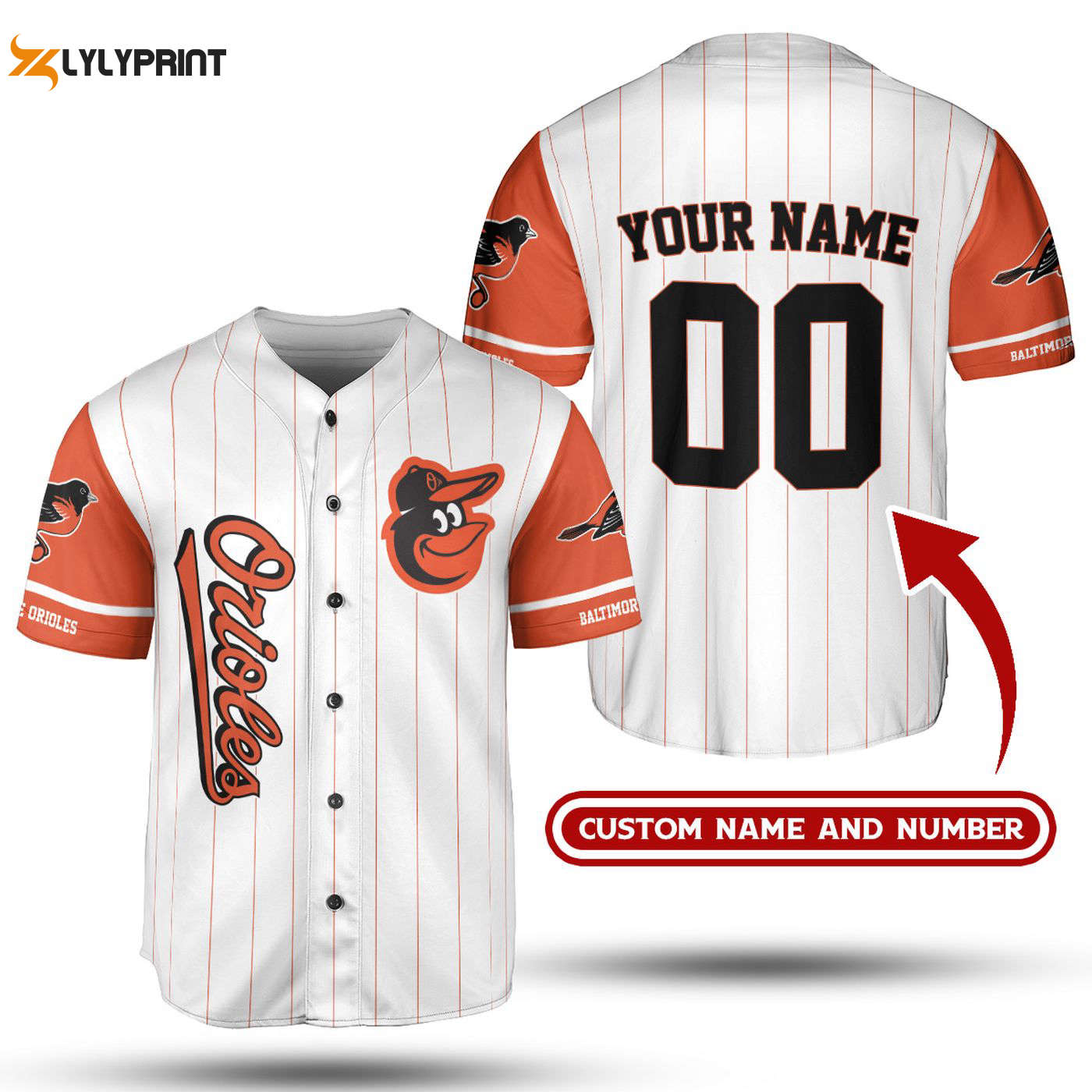 Baltimore Orioles MLB Jersey Shirt: Custom Baseball Collection - lylyprint.com Hoodie, Sweatshirt | WearSparks.com