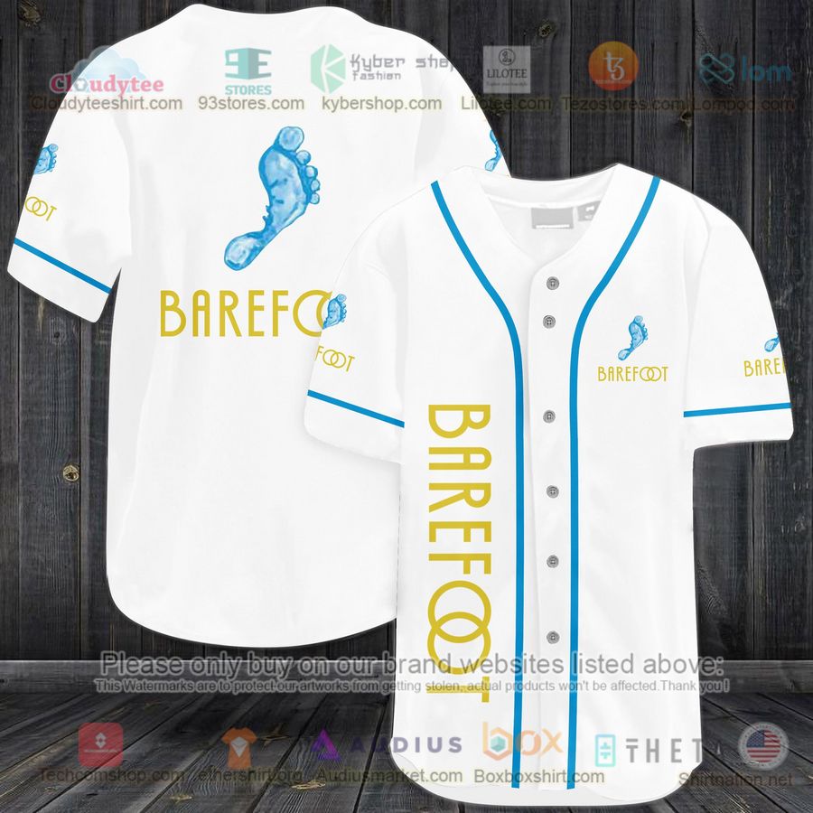 HOT Barefoot logo Baseball Jersey Shirt