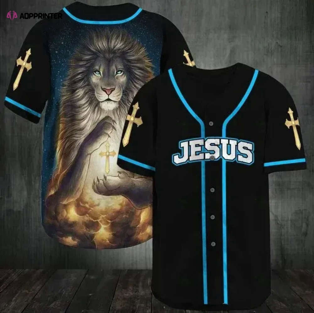 Baseball Tee Miraculous lion with a shining cross Baseball Jersey 137