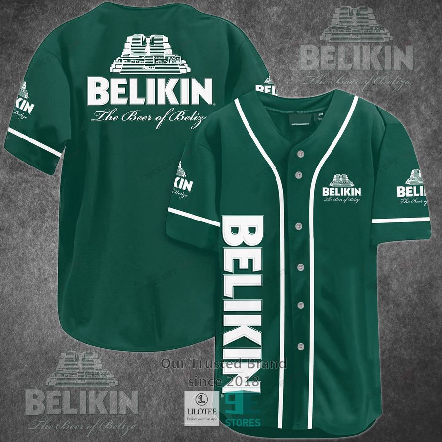 Belikin Beer Green Baseball Jersey
